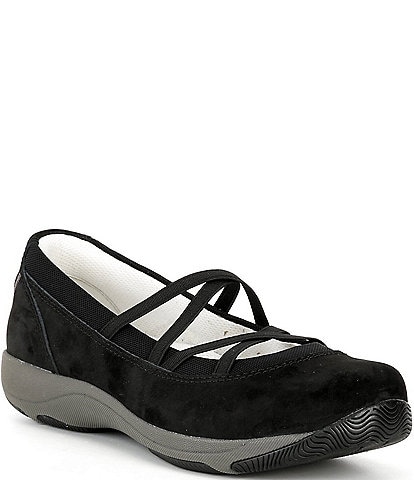 Dansko Harper Suede Crossover Elastic Banded Slip On Mary Jane Sneakers
