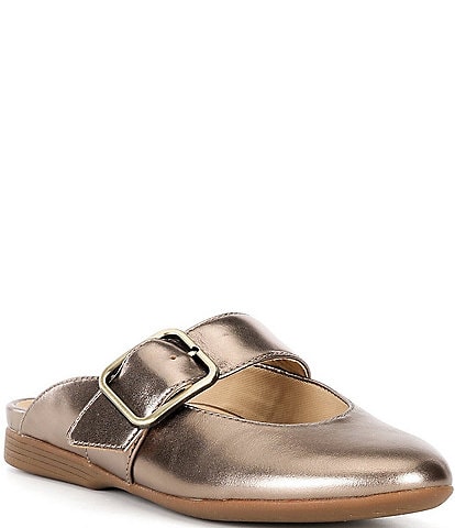 Dansko Lotus Leather Mary Jane Mules