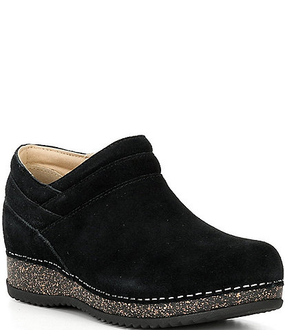 Dansko Muriel Suede Zip Wedge Shooties