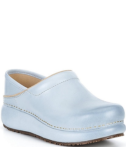 Dansko Platform Pro Leather Clogs