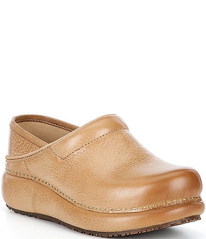 Dansko Platform Pro Leather Clogs