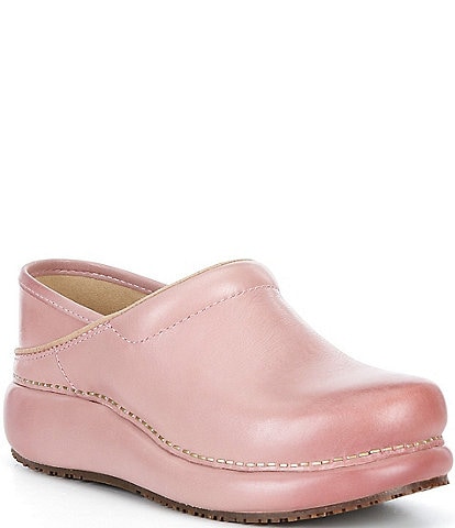 Dansko Platform Pro Leather Clogs