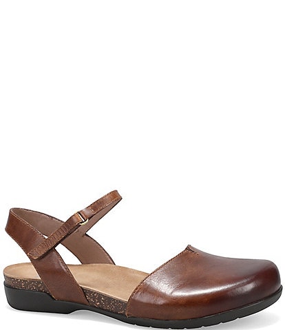 Dansko Rowan Leather Ankle Strap Shoes