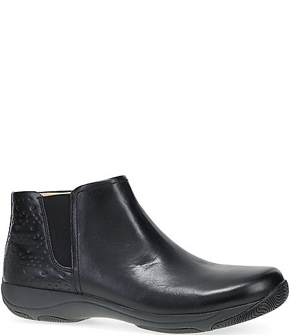 Dansko Sherry Leather Booties