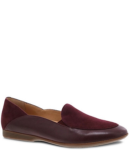 Dansko Suede and Leather Slip-On Loafers