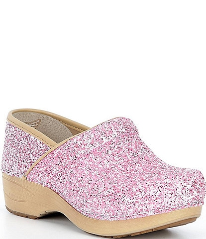 Dansko XP 2.0 Glitter Leather Clogs