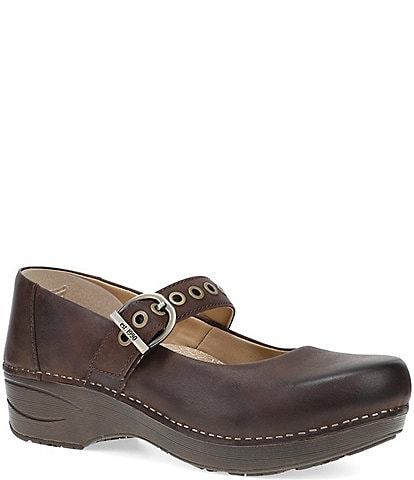 Dansko XP 2.0 Leather Mary Jane Clogs