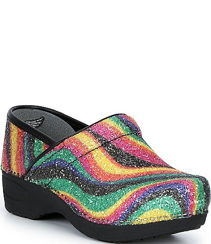 Dansko XP 2.0 Prism Glitter Leather Clogs