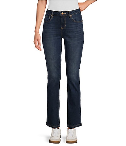 Dear John Blaire Slim Straight Mid-Rise Ankle Jeans