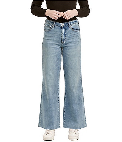 Dear John Fiona Wide Leg High Rise Cut-Off 5-Pocket Jean