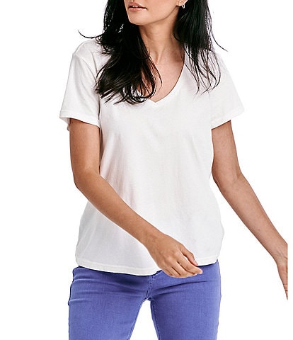 Dear John Madelyn V-Neck Short Sleeve Slim Fitting T-shirt