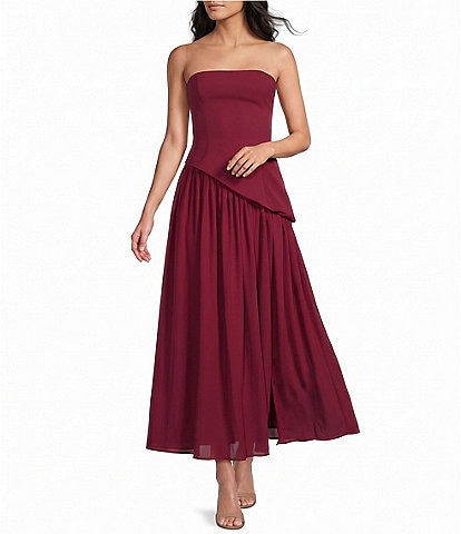 Dear Moon Asymmetrical Front Maxi Dress