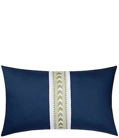 Dee Ocleppo Embroidered Chevron Decorative Breakfast Pillow