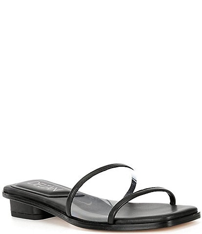 Deltan Emmett Vinyl Flat Slide Sandals