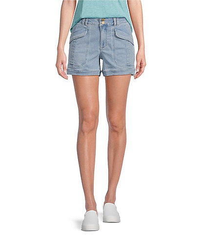 Democracy "Ab"solution® High-Rise Double Button Denim Shorts