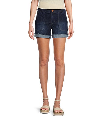 Democracy "Ab"solution® High Rise Rolled Cuff Denim Shorts