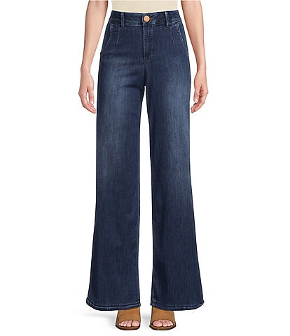 Democracy "Ab"solution® Wide-Leg Tulip Hem Denim Jeans