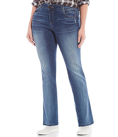 Democracy Plus Size #double;Ab#double;solution® Mid Rise Straight Leg Jeans