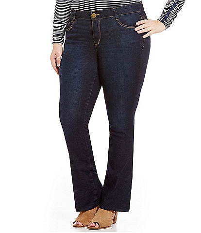 Democracy Plus Size #double;Ab#double;solution® Mid Rise Itty Bitty Bootcut Jeans