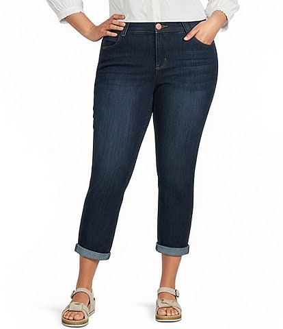 Democracy Plus Size #double;Ab#double;Solution Cuffed Ankle Skimmer Jeans