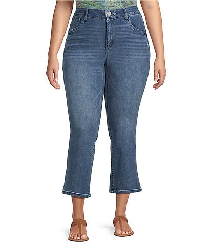 Democracy Plus Size #double;Ab#double;solution® High Rise Cropped Flare Jeans