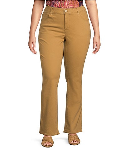 Democracy Plus Size #double;Ab#double;solution High Rise Itty Bitty Bootleg Cascading-D Back Pocket Jeans