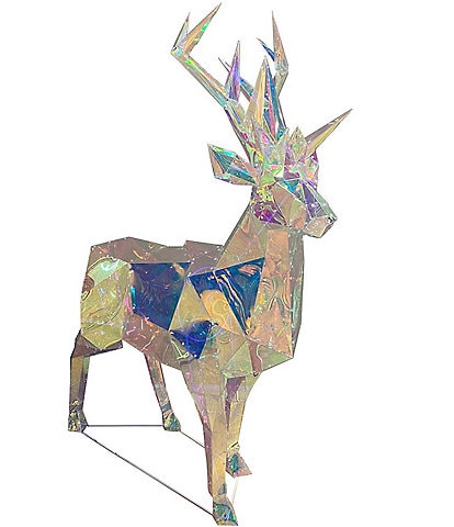 Department 56 Christmas Basic LED Lighted Prism Holiday Medium Deer Decor