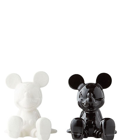Department 56 Disney Ceramic Collection Black and White Mickey Mouse Salt & Pepper Shaker Set