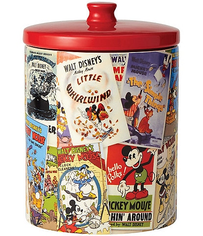Department 56 Disney Ceramic Collection Disney Mickey Mouse Poster Canister