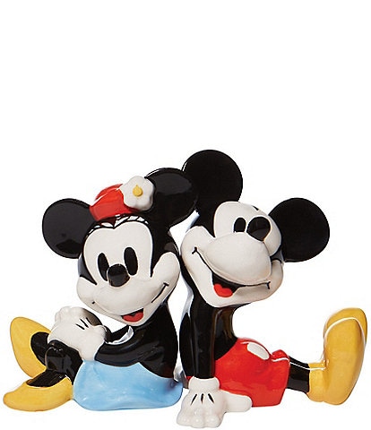 Department 56 Disney Ceramic Collection Mickey and Minnie Salt & Pepper Shaker Set