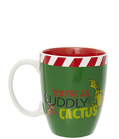 Department 56 Grinch Cactus Mug