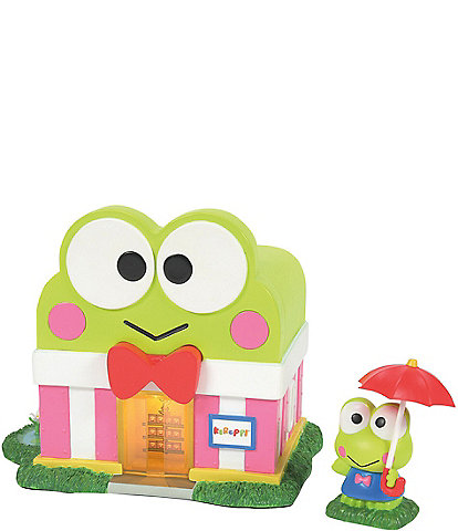 Department 56 Hello Kitty Village Keroppi's Market Building, Set of 2