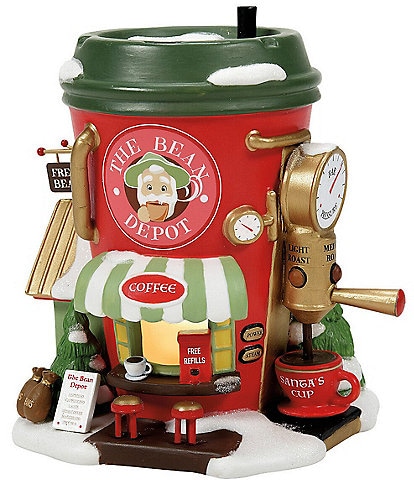 Department 56 North Pole Series Collection Bean Depot Espresso Company Lit Building