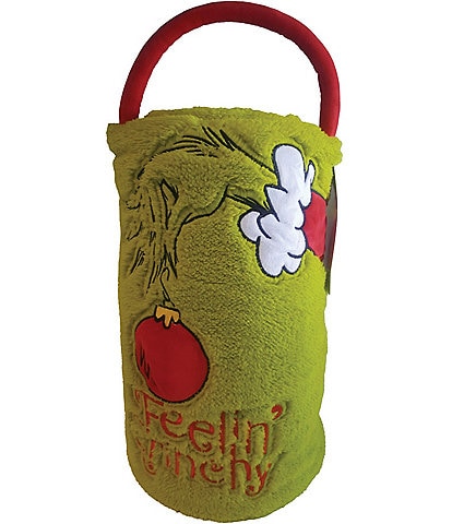 Department 56 Snowpinions Feelin' Grinchy Holiday Fleece Throw