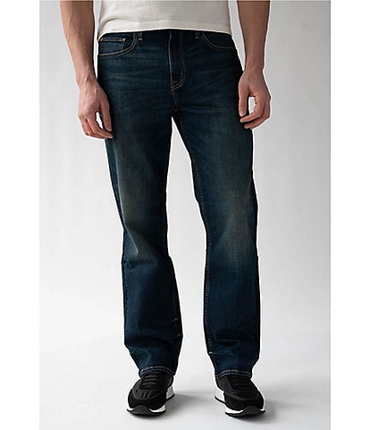 Devil-Dog Dungarees Men's New River Performance Stretch Relaxed Fit Straight Denim Jeans