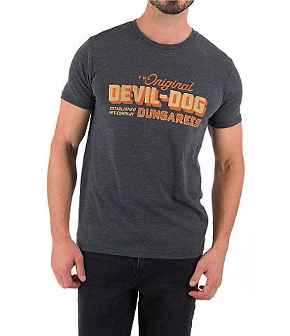 Devil-Dog Dungarees Relaxed Custom Sign Short Sleeve Graphic T-Shirt