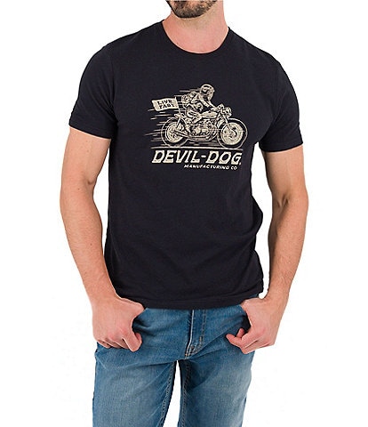 Devil-Dog Dungarees Relaxed Live Fast Short Sleeve Graphic T-Shirt