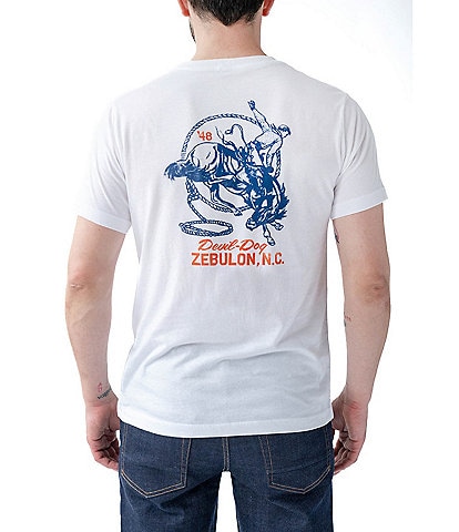Devil-Dog Dungarees Ropin' Cowboy Graphic T-Shirt