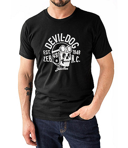 Devil-Dog Dungarees Skull Rider Graphic T-Shirt
