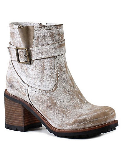 Diba True Craze Hot Distressed Leather Moto Booties