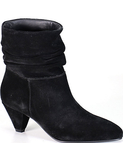 Diba True Lemme See Slouch Suede Heel Booties