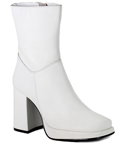 Dillards white ankle boots online