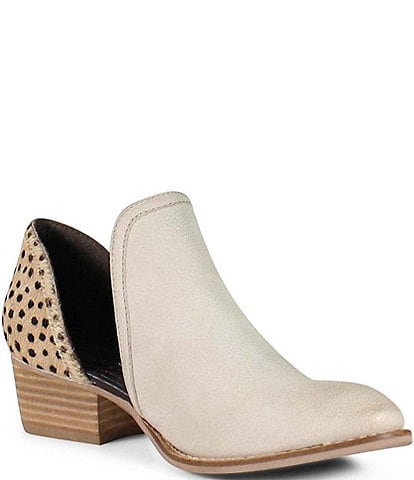 Diba True Shy Town Cheetah Haircalf Cut Out Booties