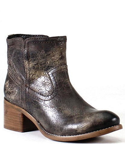Diba True Walnut Grove Distressed Leather Western Booties