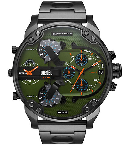 Diesel Men's Mr. Daddy Chronograph Gunmetal Stainless Steel Bracelet Watch