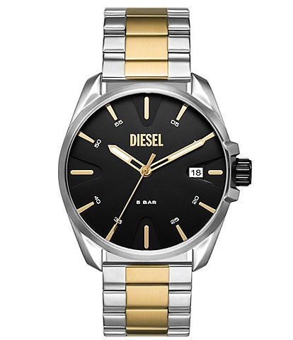 Diesel Men's MS9 Three-Hand Date Two Tone Stainless Steel Bracelet Watch
