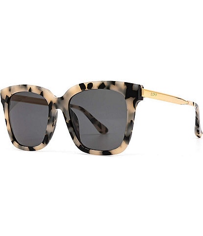 DIFF Eyewear Bella Leopard Polarized Sunglasses