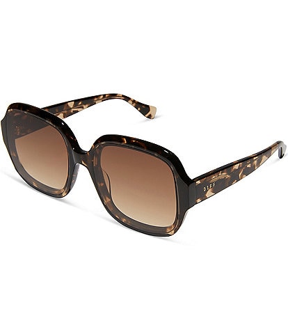 DIFF Eyewear Women's Seraphina 57mm Round Polarized Sunglasses
