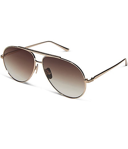 DIFF Eyewear x Jessie James Decker Women's Denver 61mm Aviator Sunglasses