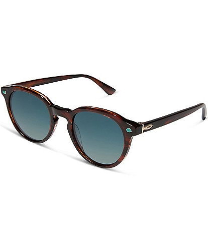 DIFF Eyewear x Yellowstone Women's Beth 50mm Sequoia Tortoise Polarized Round Sunglasses